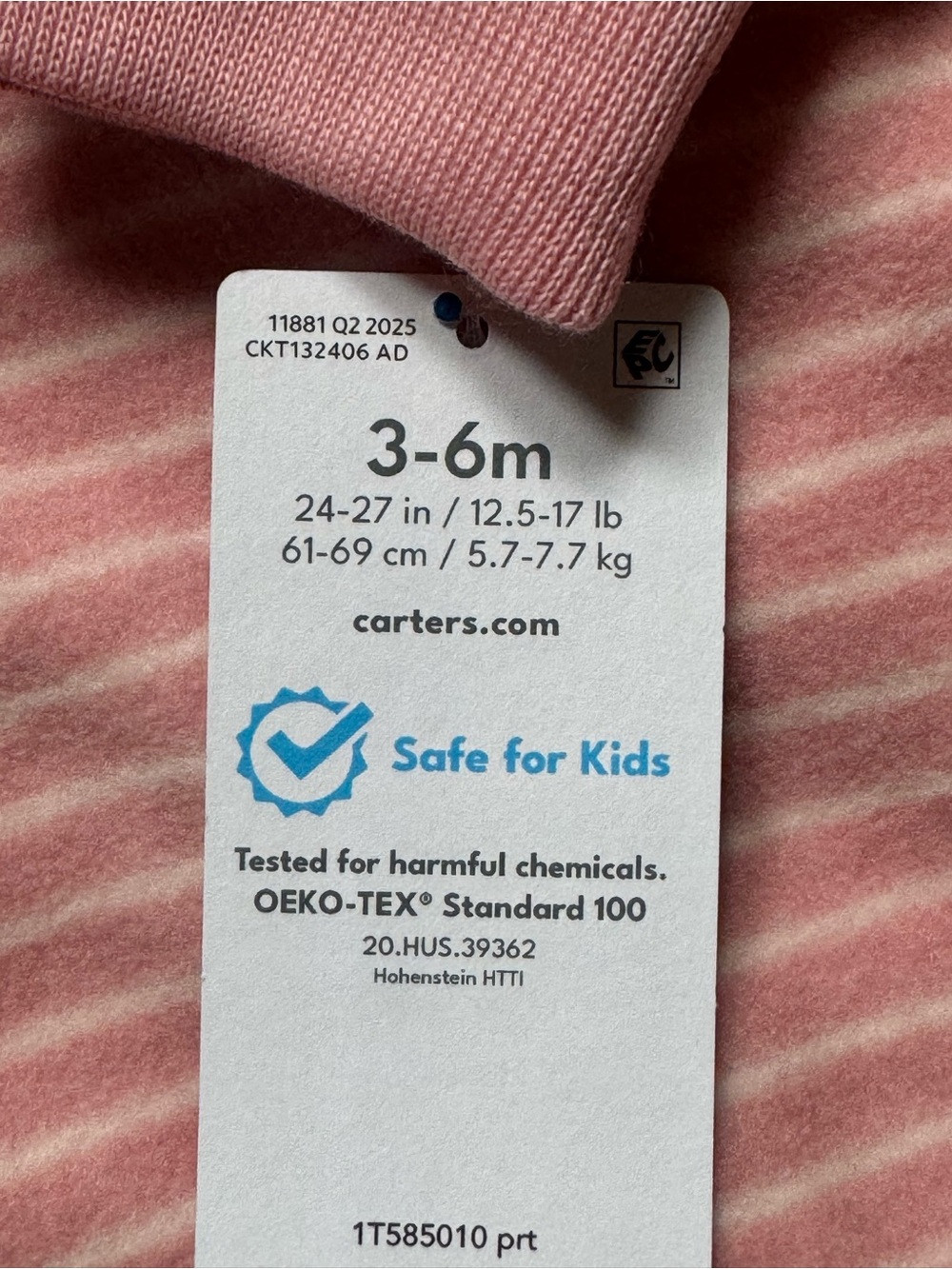 Bundle of Carters Baby Girl Sleep Sacks, Size 3-6M - Picture 7 of 7
